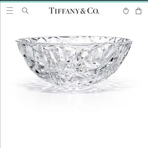 Tiffany & Co rock cut crystal bowl
